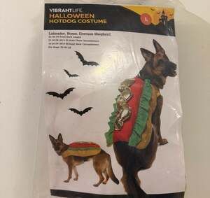 Vibrant Life Halloween Hotdog Dog Costume Size Large